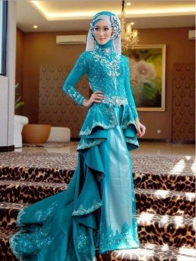 Bentuk Baju Pengantin Kebaya Muslim Jxdu Desain Rancangan Pakaian Kebaya Muslim Pengantin Wanita