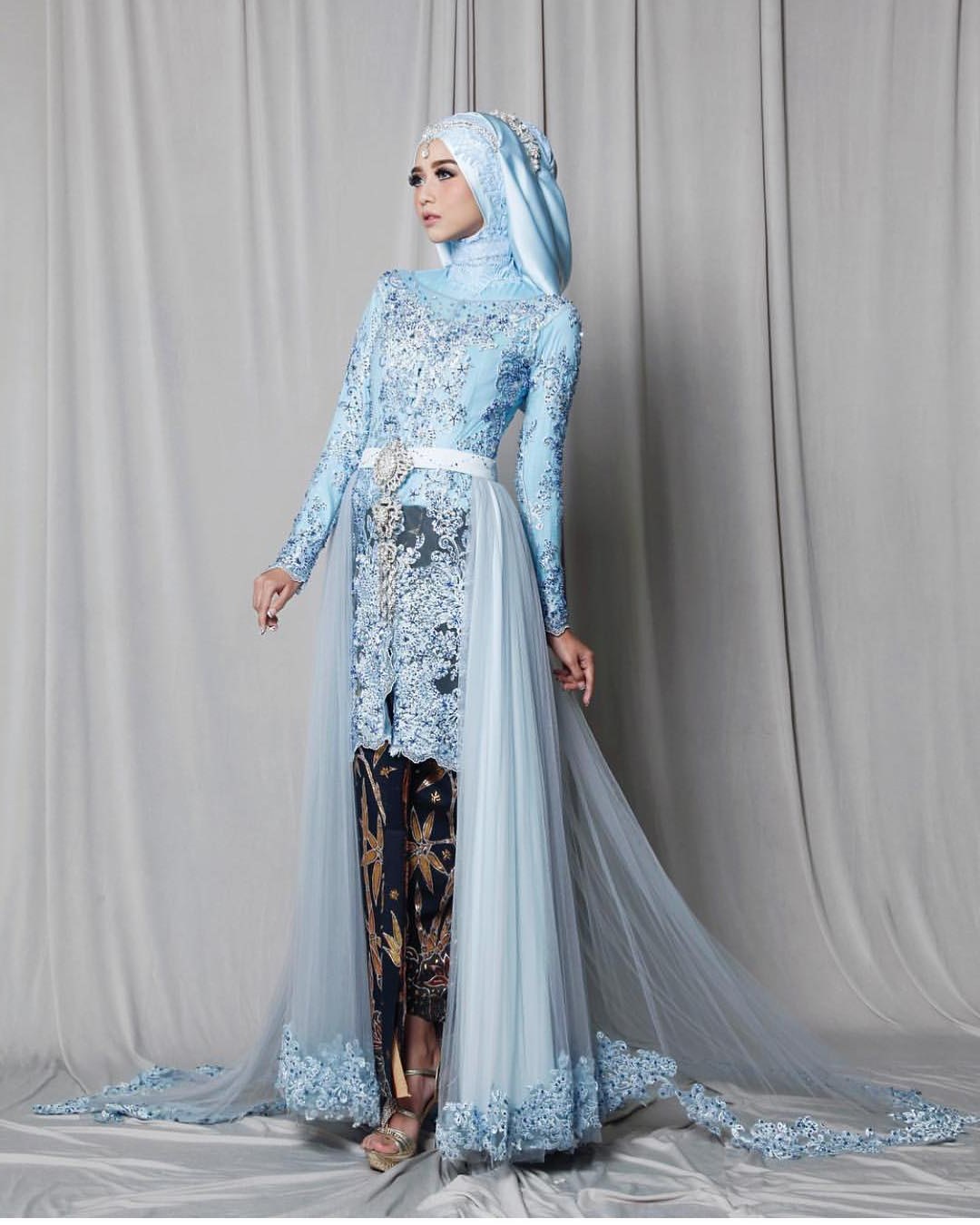Bentuk Harga Gaun Pengantin Muslimah Syar&amp;#039;i Gdd0 17 Model Baju Pengantin Muslim 2018 Desain Elegan Cantik