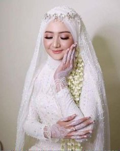 Bentuk Kebaya Pernikahan Muslimah Terindah D0dg 15 Best Hijab Pengantin Syari Images In 2019