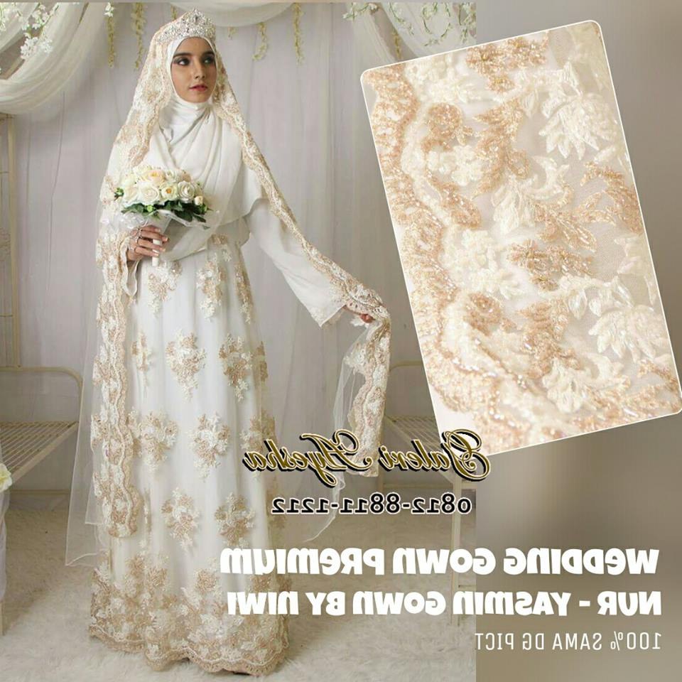 Design Baju Ke Pesta Pernikahan Muslimah Ipdd Baju Nikah Syar I Muslimah Modern Yasmin Wedding Gown by