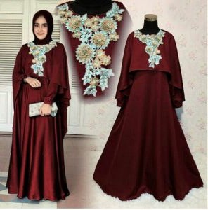 Design Baju Ke Pesta Pernikahan Muslimah O2d5 Model Baju Gamis Pesta Pernikahan 2017 Mawar