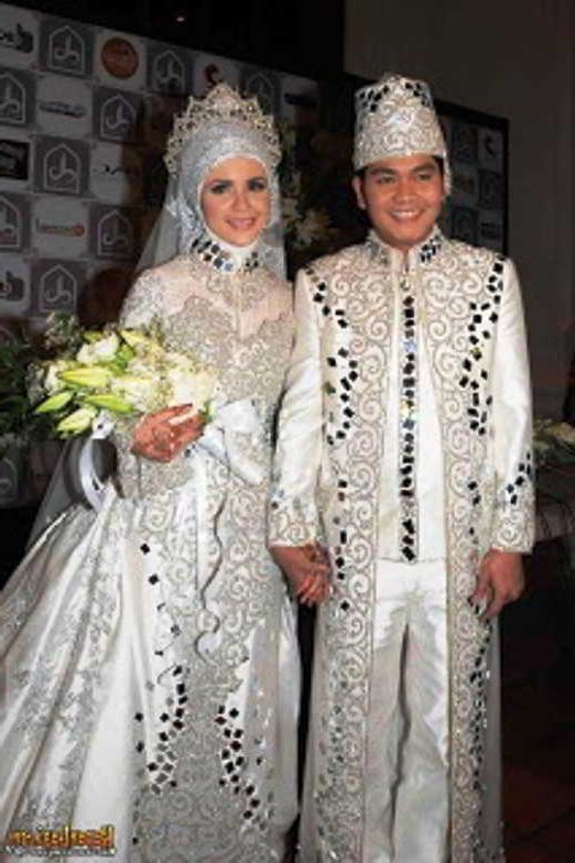 Design Baju Pengantin Muslim Untuk orang Gemuk Tqd3 Baju Pengantin Muslim Putih