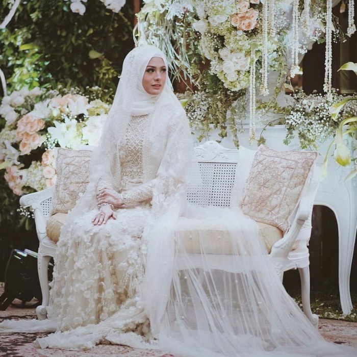 Design Baju Pengantin Muslimah Bercadar J7do 38 top Baru Gaun Pernikahan Wanita Bercadar
