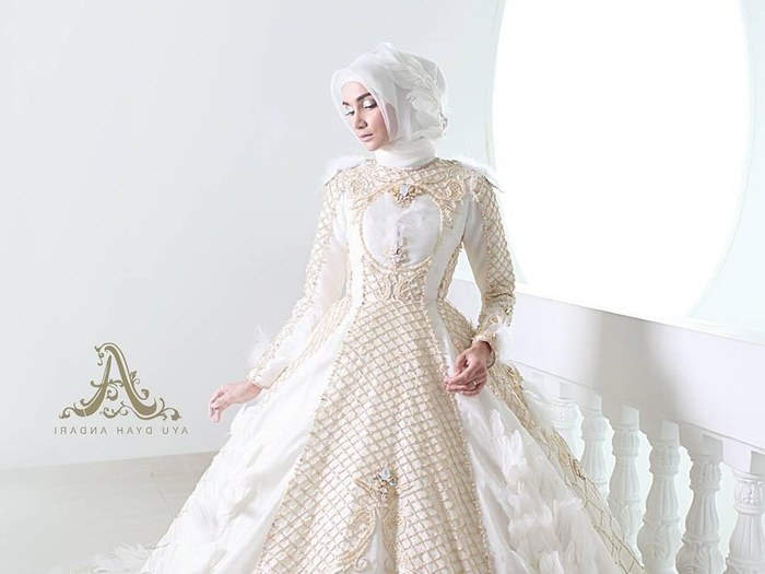 Design Baju Pengantin Muslimah Bercadar Mndw 8 Inspirasi Gaun Pengantin Muslimah Dari Artis Hingga