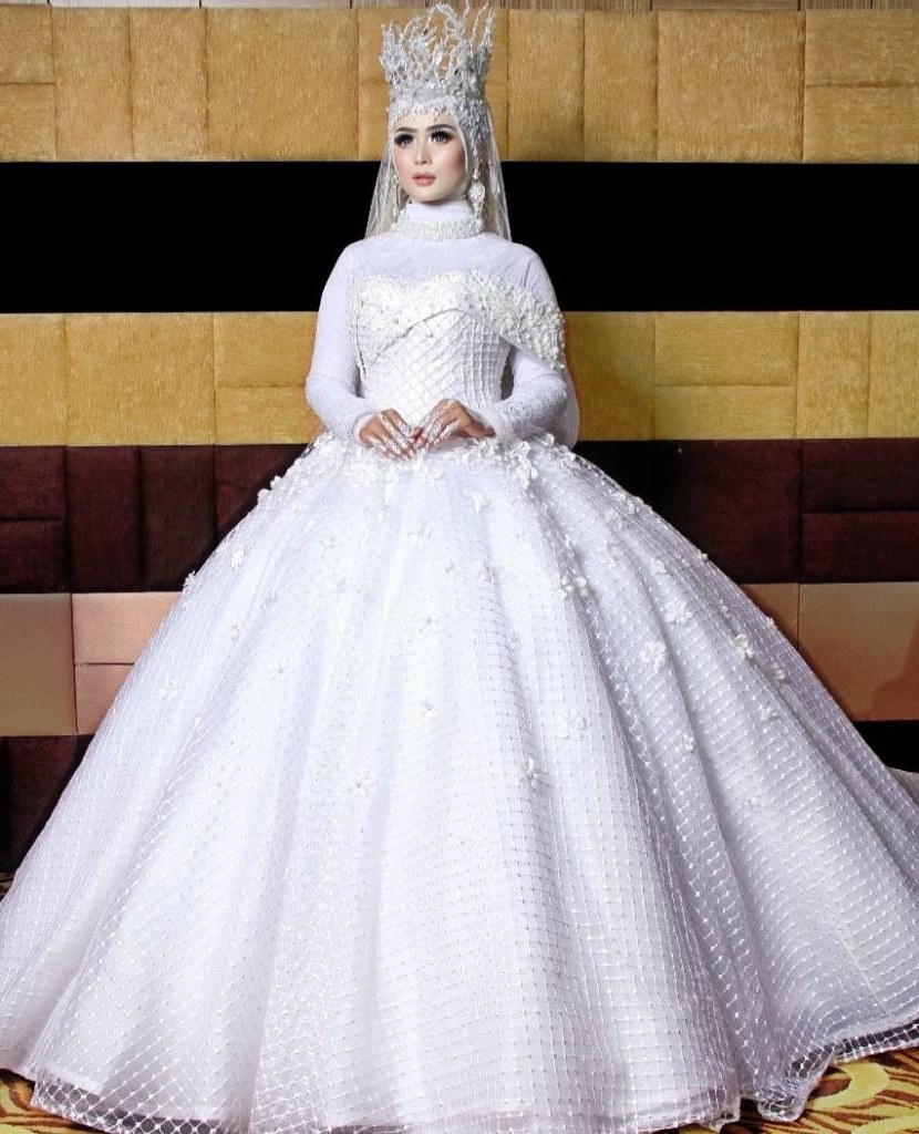 Design Gaun Pengantin Muslimah 2018 Dwdk Caca Gown Dressmaker Gaun Pengantin Spesialis Ball Gown