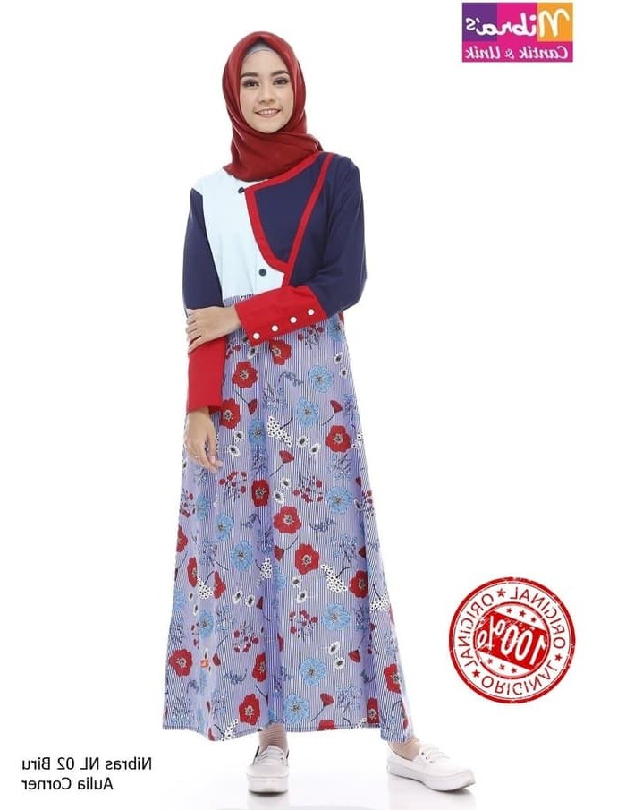 Design Gaun Pengantin Muslimah Biru Whdr Jual Laris Model Baju Pesta Muslim Nibras Nl 02 Biru original Kab Mojokerto Mama Store1