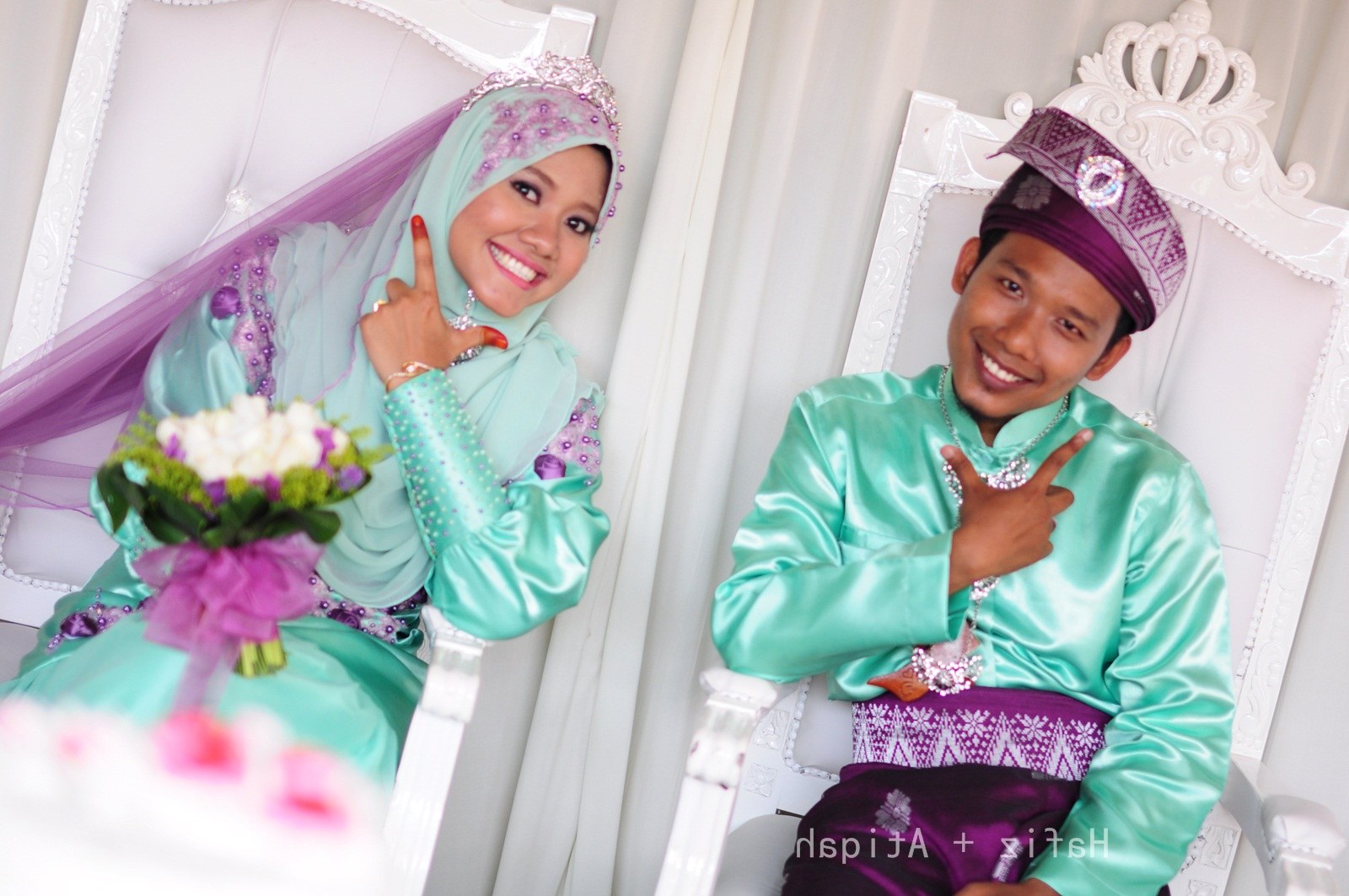 Design Gaun Pengantin Muslimah Warna Hijau Y7du 36 Baju Pengantin songket Mint Green Modis Dan Cantik