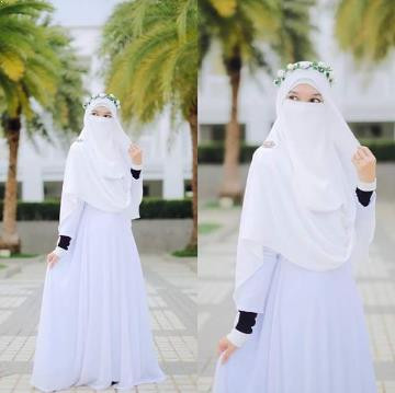 Gaun Pengantin Muslimah Bercadar Elegant Gambar Gaun Pengantin Muslimah Bercadar