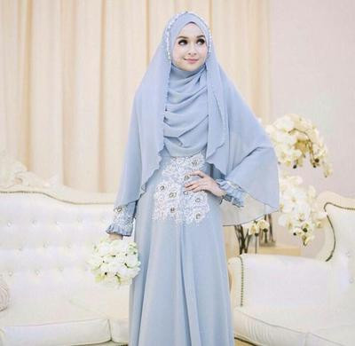 Gaun Pengantin Muslimah Bercadar New 10 Inspirasi Pilihan Gaun Pernikahan Muslim Syar I Yang Modern