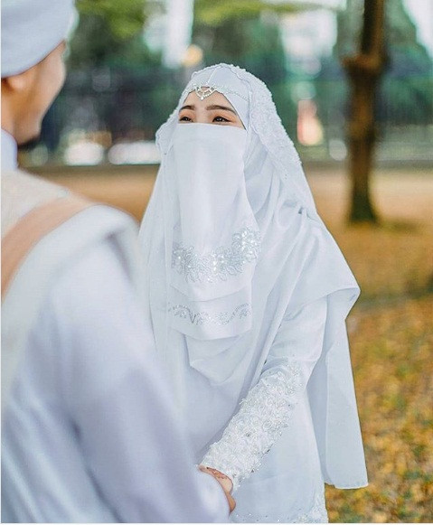 Gaun Pengantin Muslimah Bercadar Unique Gaun Pengantin Muslimah Bercadar