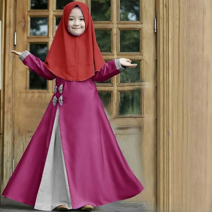 Ide Baju Muslim Pengantin S5d8 Jual Od 3 Wrn Syari Kid Rosa Gamis Baju Busana Muslim Anak Perempuan Dki Jakarta Ferisna Os
