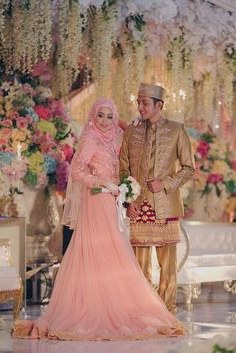 Ide Baju Pengantin Muslim Sederhana 4pde 1921 Gambar Shabby Chic theme Wedding Terbaik Di 2019