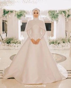 Ide Baju Pengantin Muslim Sederhana Xtd6 1921 Gambar Shabby Chic theme Wedding Terbaik Di 2019