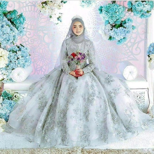 Ide Dress Pernikahan Muslimah Drdp 15 Inspirasi Gaun Pengantin Muslimah Yang Modern