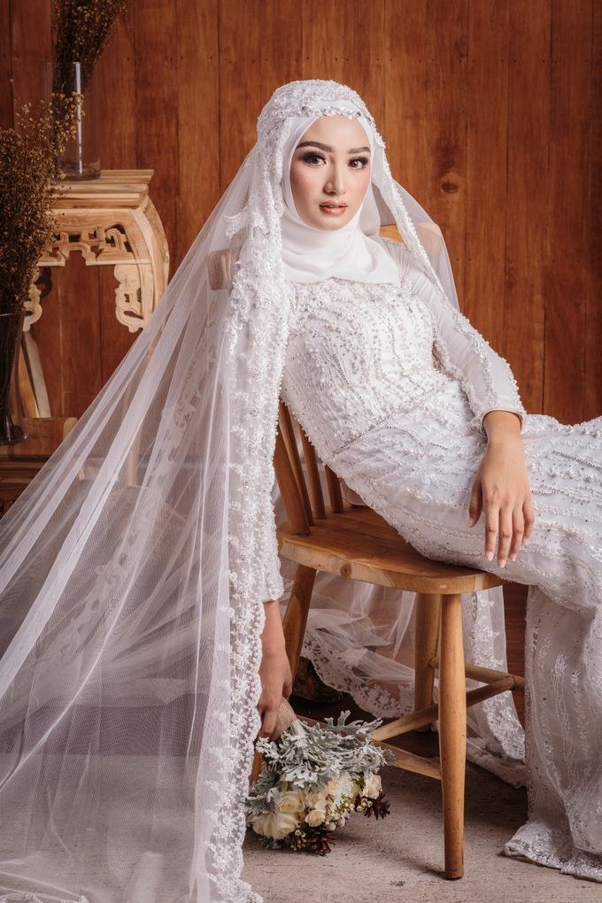 Ide Dress Pernikahan Muslimah Y7du Laksmi Newest Collection Shoot Dress Akad Nikah Long