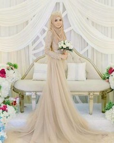 Inspirasi Gaun Pengantin Muslim Sederhana Fmdf 1921 Gambar Shabby Chic theme Wedding Terbaik Di 2019