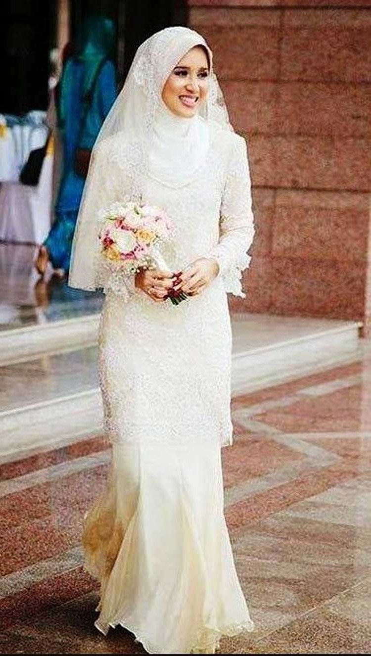 Inspirasi Gaun Pengantin Muslim Sederhana Q5df Model Kebaya Akad Nikah Modern Model Kebaya Terbaru 2019