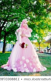 Model Gaun Pengantin Muslimah Pink Ffdn Muslim Nikah Stock S &amp; Vectors