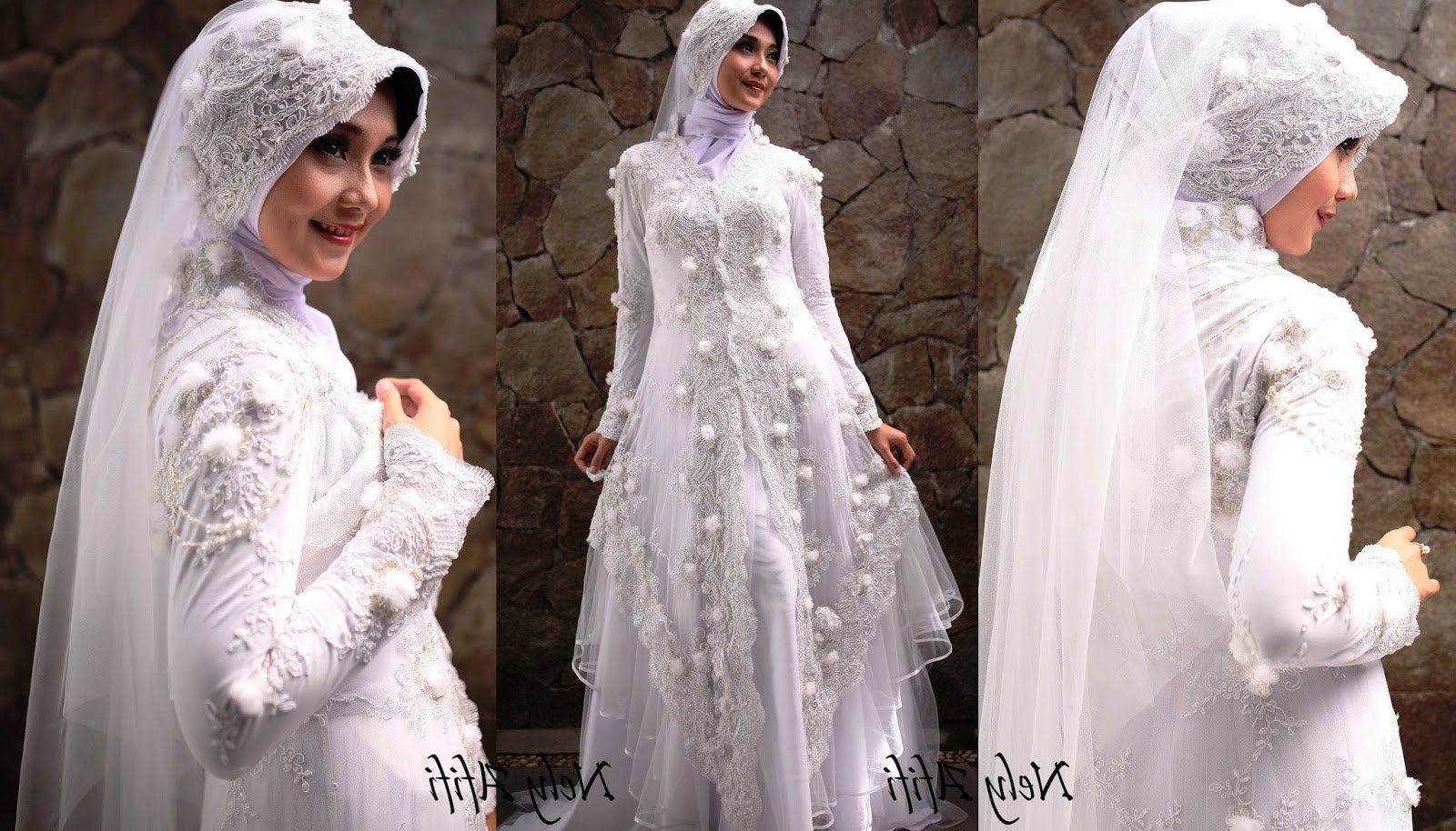Model Inspirasi Baju Pengantin Muslimah 9fdy 43 Inspirasi Terpopuler Baju Pengantin Muslim Sederhana Putih