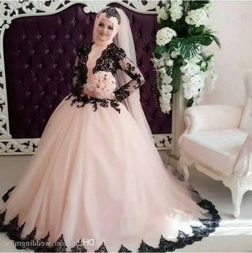Bentuk Bridesmaid Dress Hijab J7do Muslim Wedding Gowns – Page 4 – Azongalbridal
