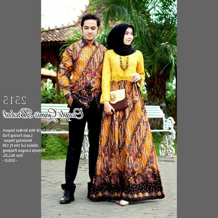 Bentuk Gamis Batik Seragam Pernikahan 87dx Model Baju Batik Pesta Pernikahan 2019