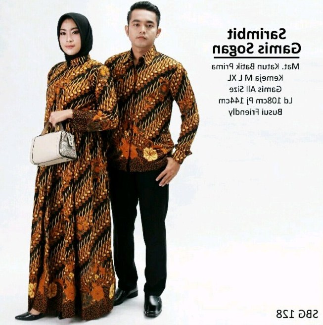 Bentuk Gamis Batik Seragam Pernikahan Y7du Baju Batik Couple Untuk Pesta Pernikahan Desain Model Baju