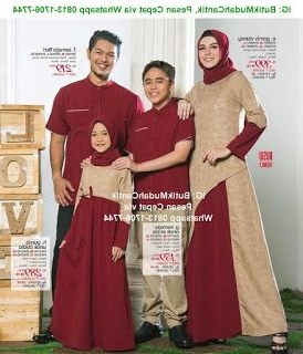 Bentuk Gamis Untuk Seragam Pernikahan Xtd6 Baju Muslim Keluarga 2016 Seragam Sarimbit