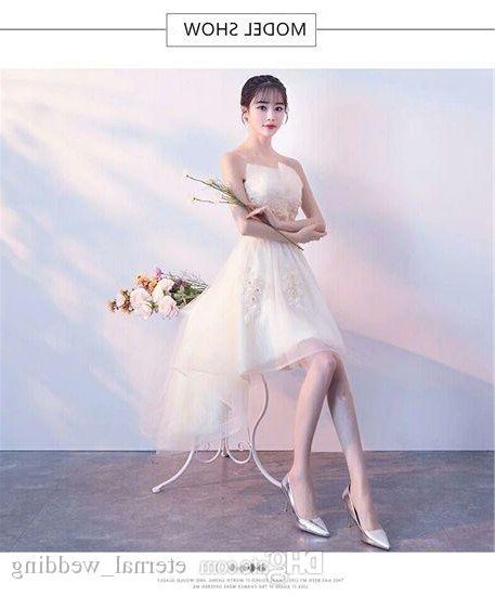 Bentuk Model Baju Bridesmaid Hijab Brokat J7do south Korea Wedding Dress