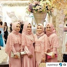 Bentuk Model Bridesmaid Hijab Bqdd Repost Syanissya Kebayapagarayu Kebaya Inspirasikebaya