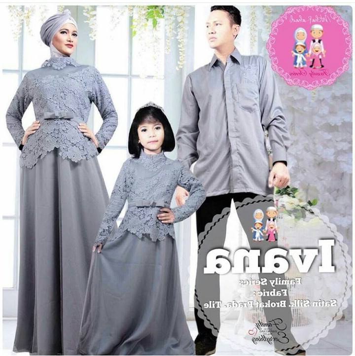 Design Baju Gamis Untuk Pesta Pernikahan Dwdk top Baru 40 Baju Muslim Pesta Seragam Keluarga