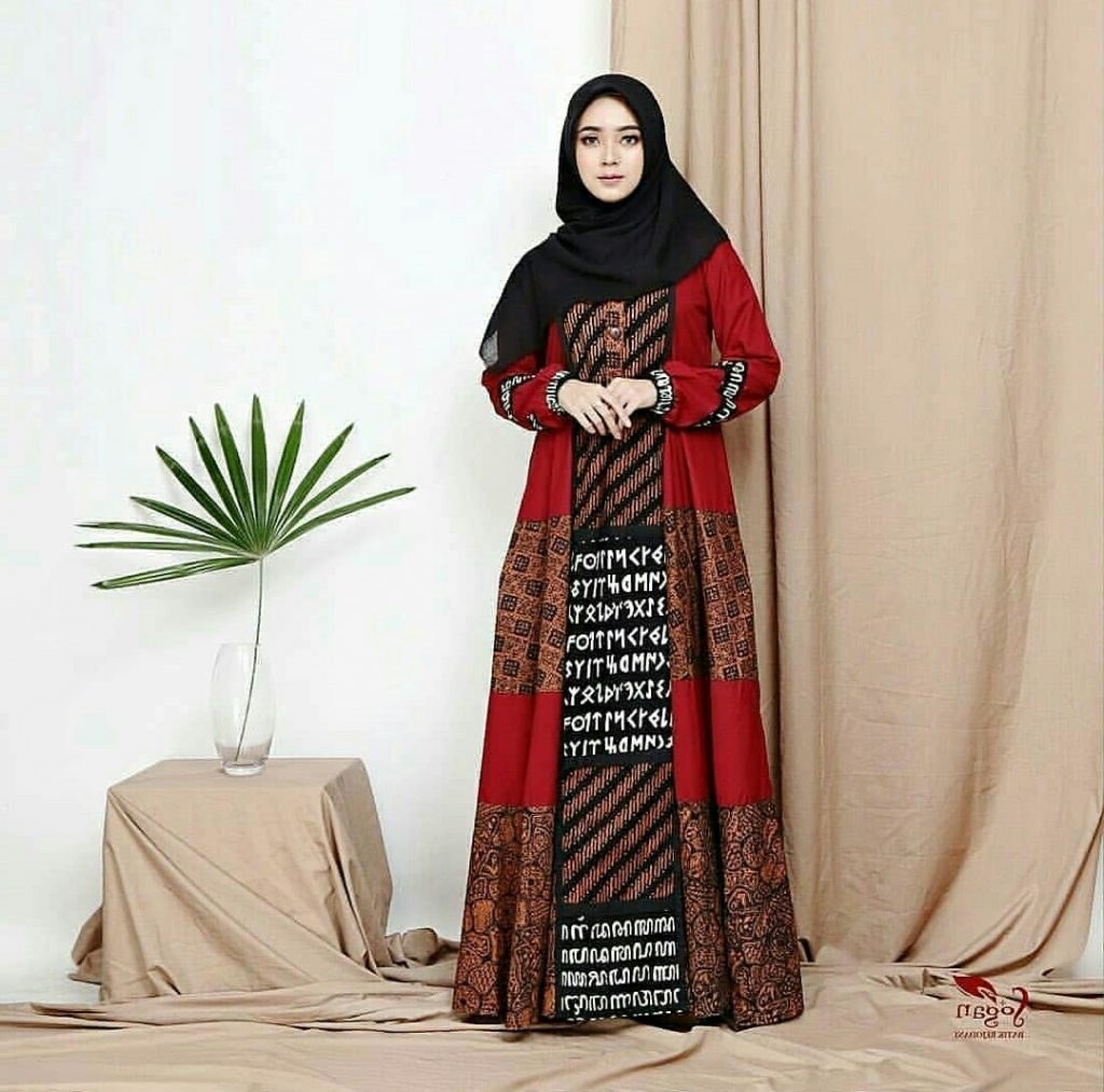 Design Baju Gamis Untuk Pesta Pernikahan E9dx 6 Model Gamis Batik Modern Dan Elegan Suara Muslim