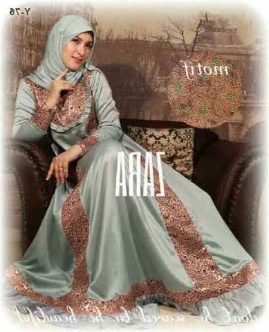 Design Baju Gamis Untuk Pesta Pernikahan Wddj Busana Muslim Zara Grey Konveksi Seragam Gamis Syar I