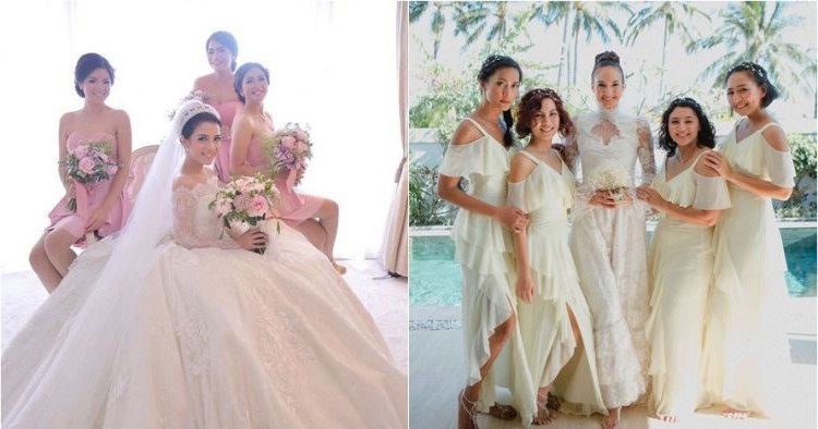 Design Gamis Untuk Acara Resepsi Pernikahan Kvdd 25 Inspirasi Gaun Bridesmaid Di Pernikahan Seleb Bisa Kamu Tiru