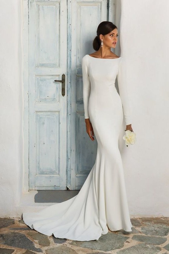 Ide Gamis Untuk Pernikahan 3id6 20 Wedding Dress Yang Simple Nan Elegan Ala Putri Marino