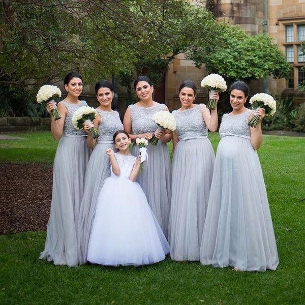 Ide Long Dress Bridesmaid Hijab Fmdf Maternity Long Bridesmaids Dresses Light Sky Blue Tulle Pregnant Women Wedding Party Gowns Custom Made for Pregnancy Girls Chiffon Bridesmaid Dress