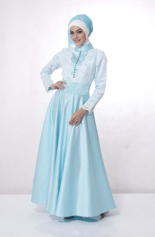 Ide Model Baju Gamis Untuk Pernikahan S5d8 Model Busana Gaun Pesta Muslim Remaja