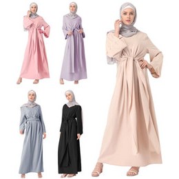 Inspirasi Baju Bridesmaid Hijab E9dx Fashion Muslim Abaya Full Dresses Hijab Kimono Long Robe Gowns Casual Loose Vestidos Middle East Ramadan islamic Bandage Dress