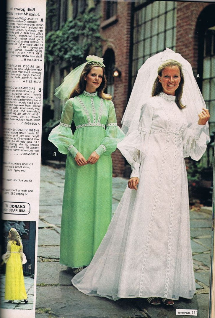 Model Vintage Bridesmaid Dress Hijab Whdr Penneys Catalog 1973 Vintage Bridal and Bridesmaid Dresses