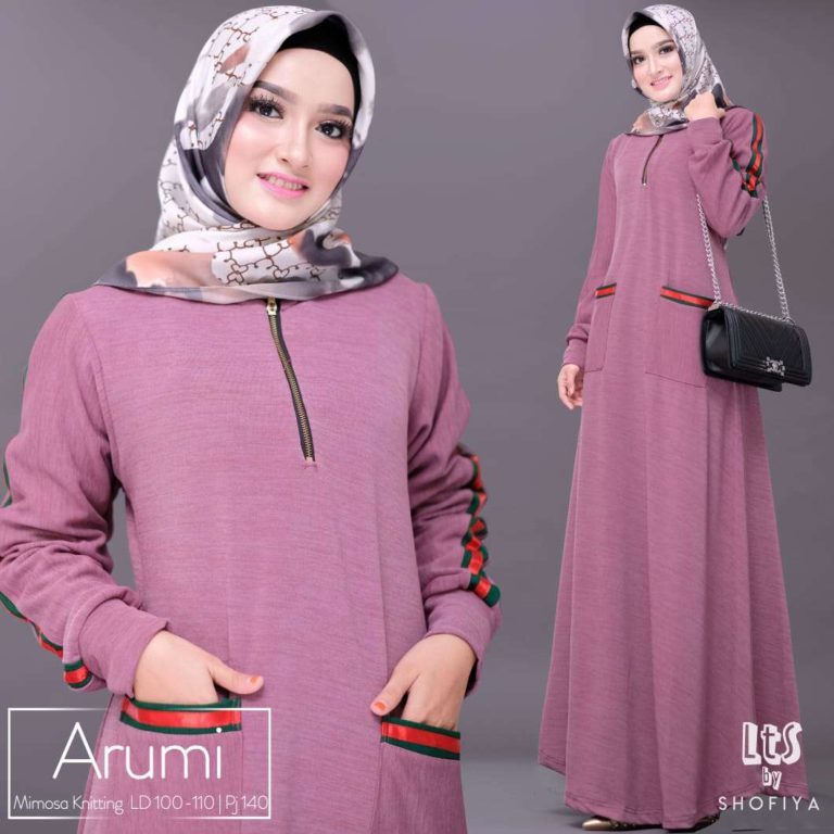 Model Baju Gamis Warna Pink Dusty – Ragam Muslim
