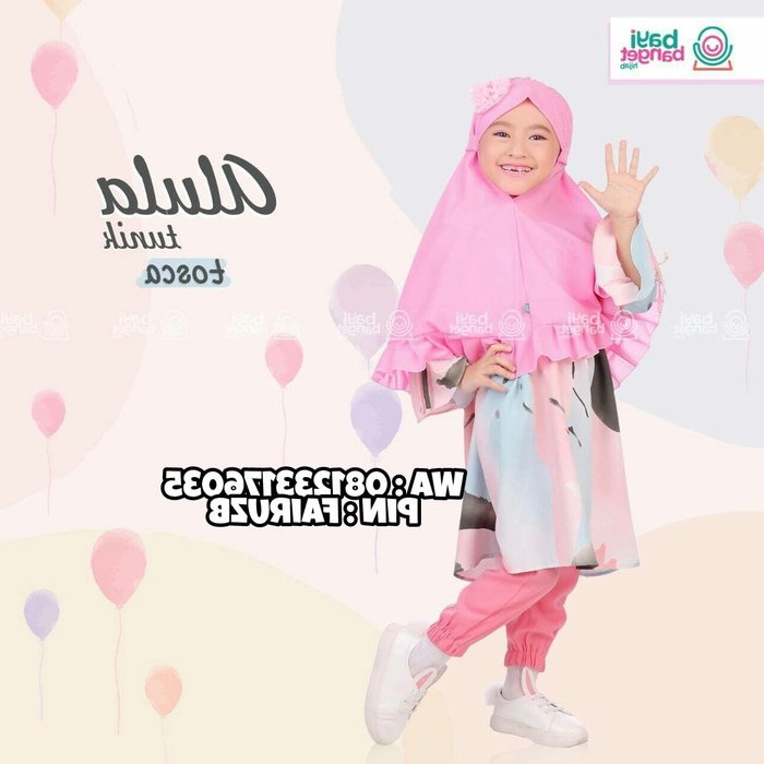Bentuk Baju Lebaran 2018 Anak Perempuan Ftd8 Model Baju Muslim Anak Perempuan Setelan Celana Hijabfest