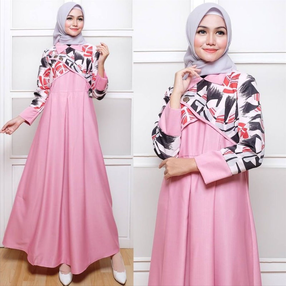 Bentuk Baju Lebaran Gamis 2018 Ftd8 Jual Baju Gamis Wanita Hanbok Pink Dress Muslim Gamis