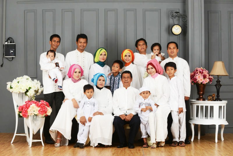 Bentuk Baju Lebaran Kapel U3dh Contoh Foto Studio Keluarga Besar Detil Gambar Line