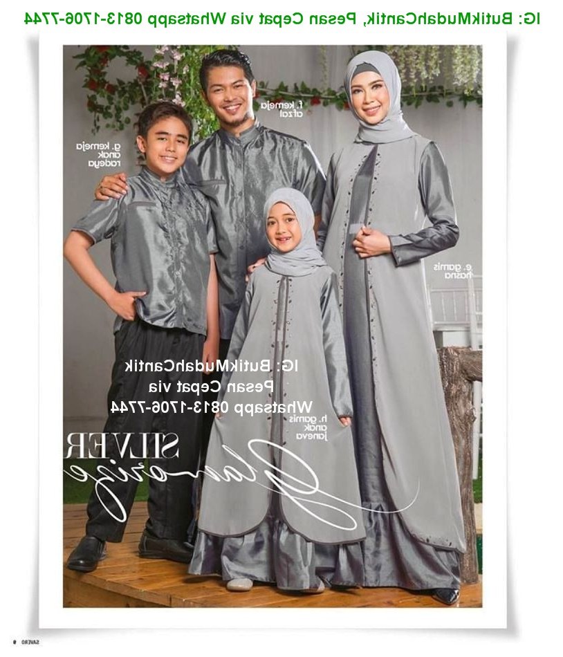 Bentuk Baju Lebaran Keluarga 2018 Q0d4 butik Baju Muslim Terbaru 2018 Baju Lebaran Keluarga 2018