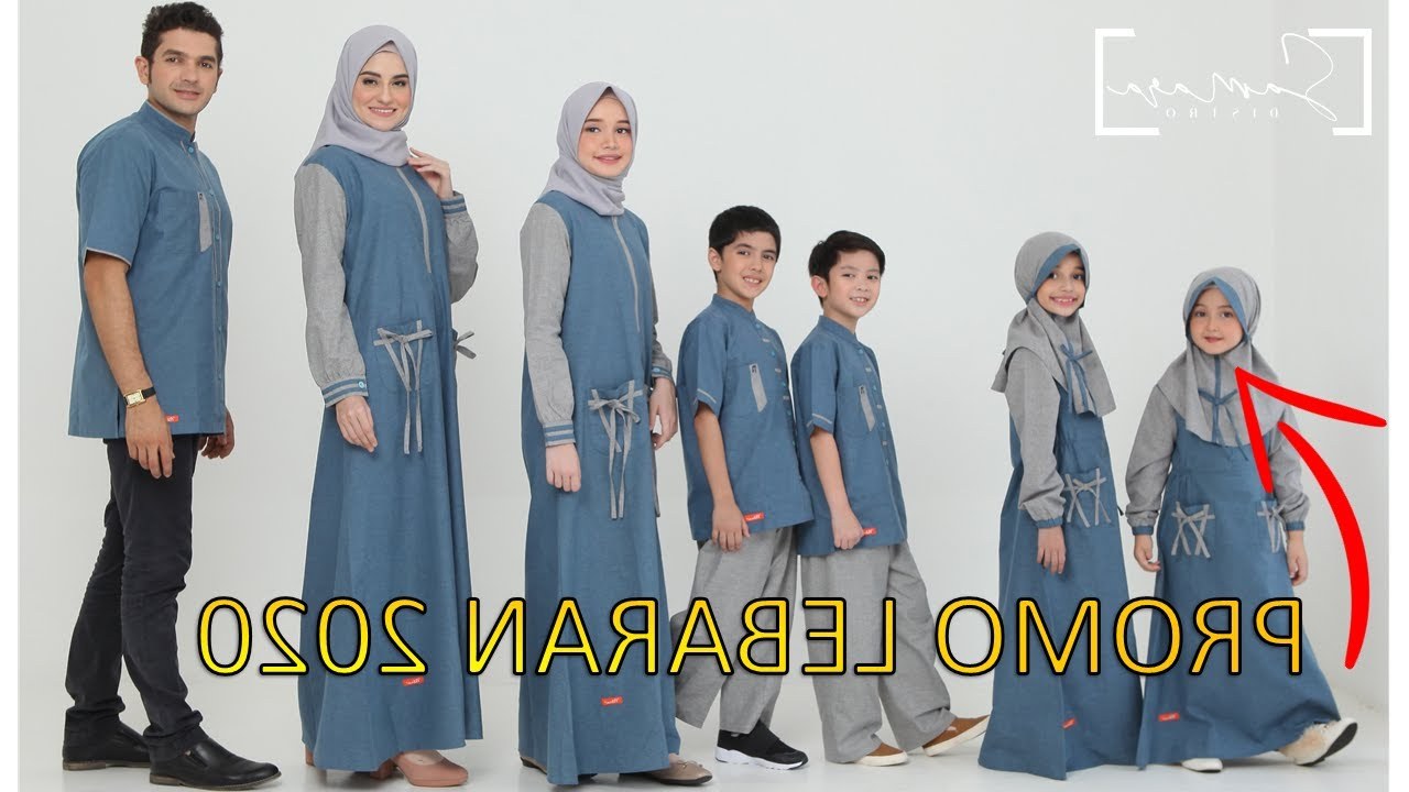 Bentuk Baju Lebaran Keluarga 2020 87dx Trend Model Busana Baju Gamis Terbaru Lebaran Sarimbit