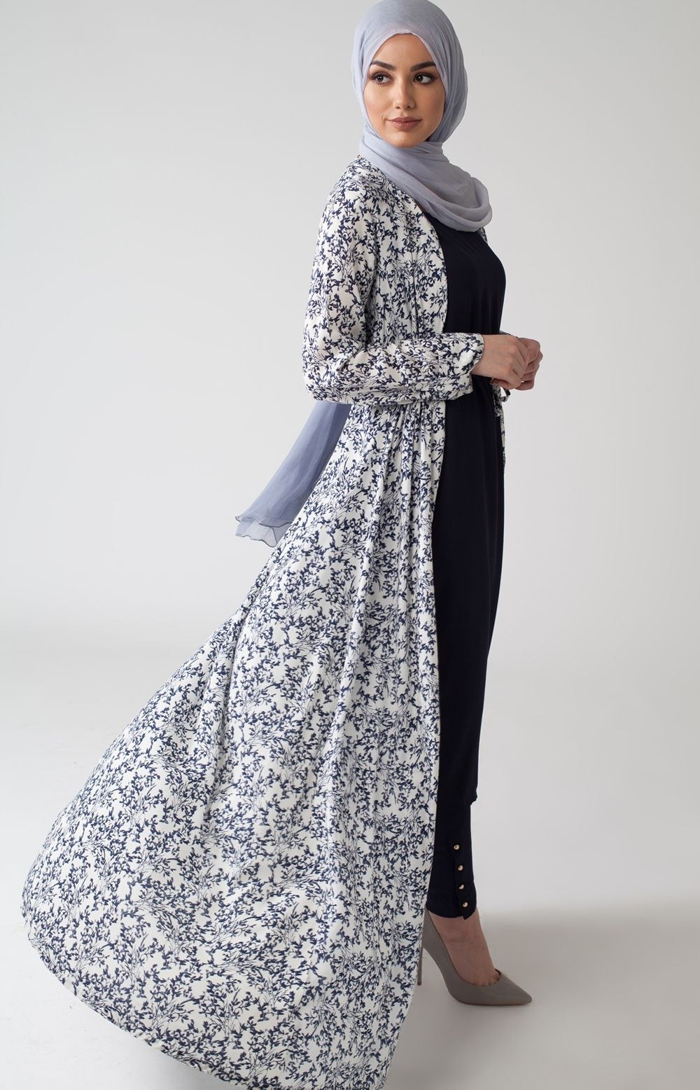 Bentuk Fashion Muslimah Modern Q0d4 Blue Ivy Kimono What S New 2017