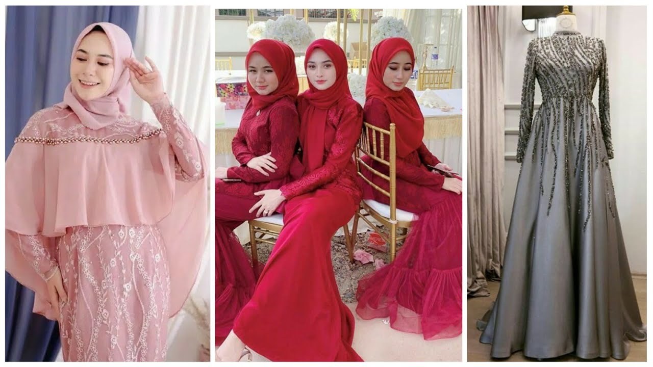 Bentuk Fashion Muslimah Terbaru 2020 Ffdn 22 Model Gamis Pesta Muslimah Modern Terbaru 2019 2020