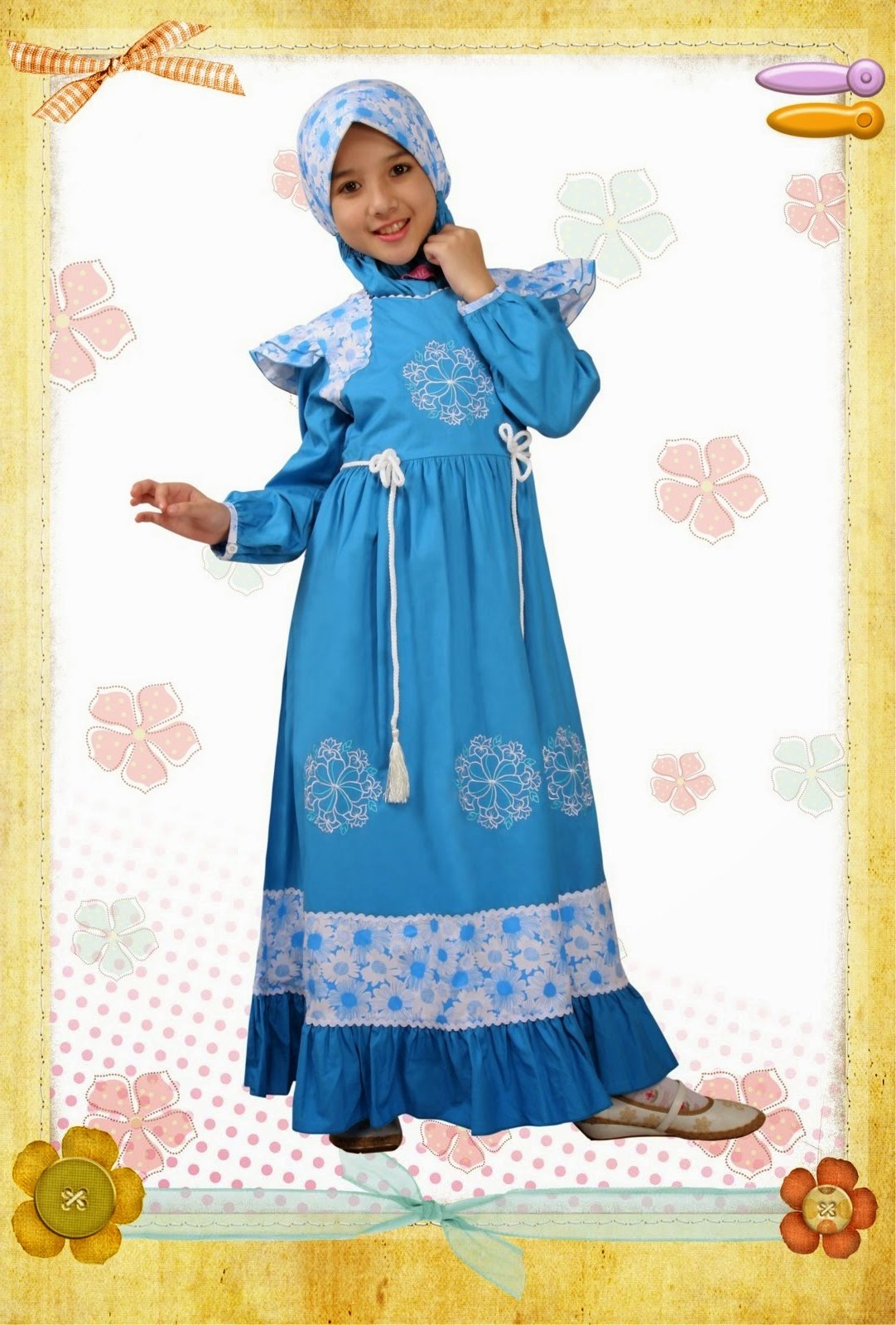Bentuk Model Baju Lebaran Untuk Anak Perempuan U3dh Model Baju Pesta Muslim Anak Perempuan Model Baju Pesta