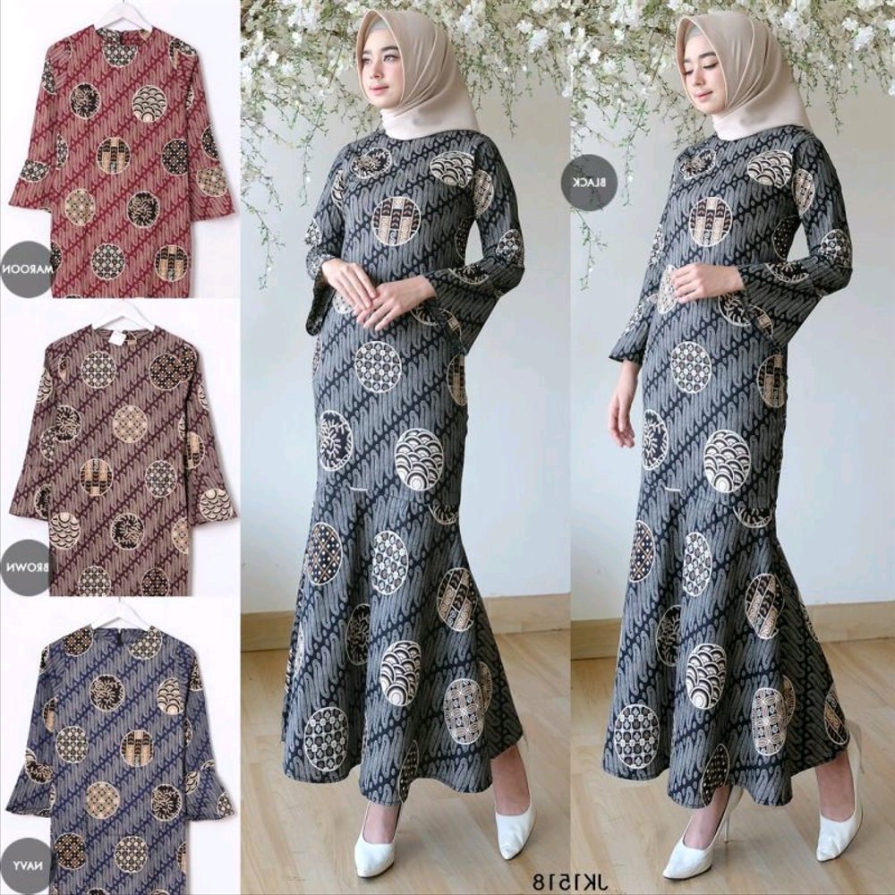 Bentuk Model Baju Lebaran Wanita 2018 Whdr Jual Baju Gamis Wanita Maidia Batik Dress Muslim Gamis
