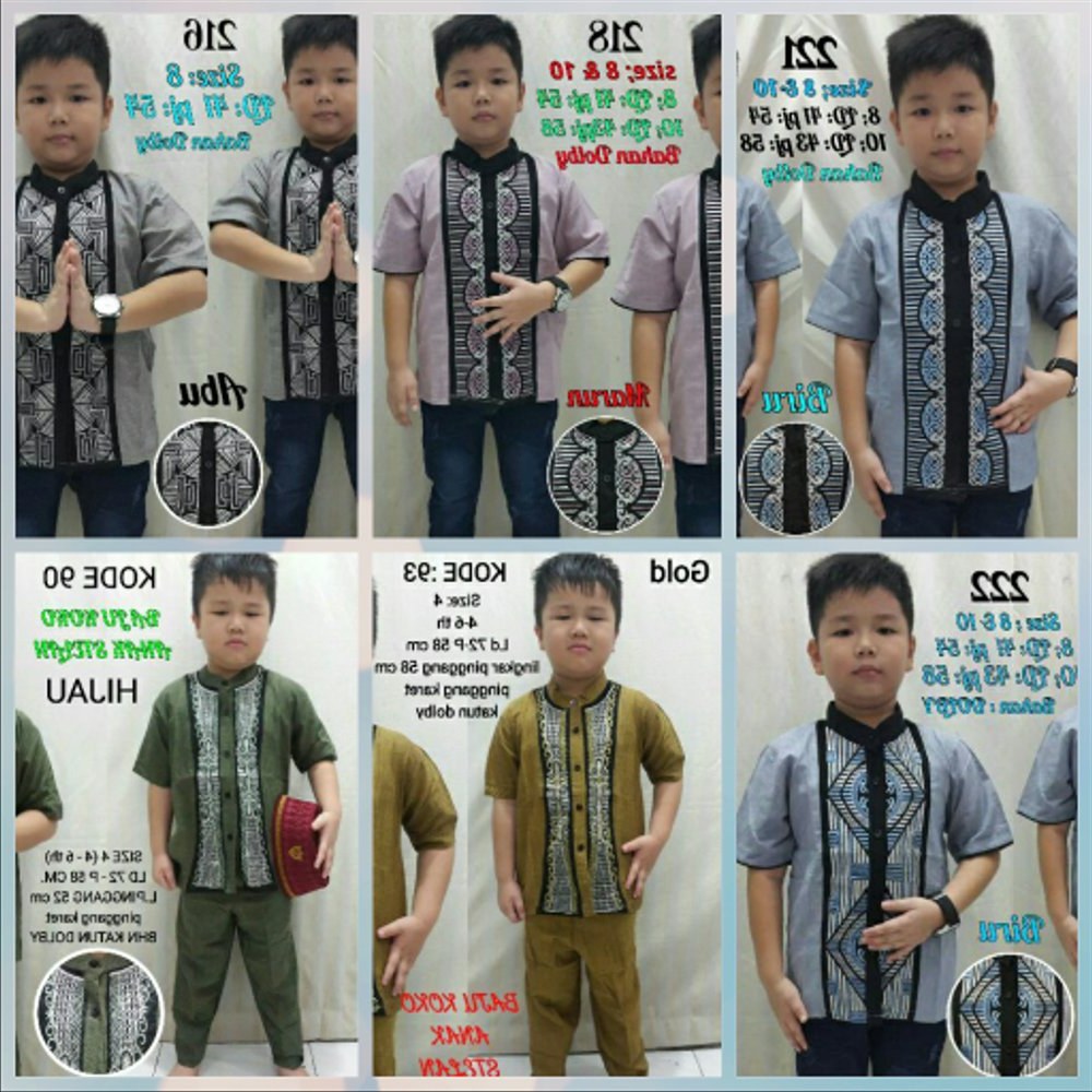 Bentuk Setelan Baju Lebaran U3dh Jual Setelan Baju Anak 4 5 6 Tahun Koko Celana Panjang Set