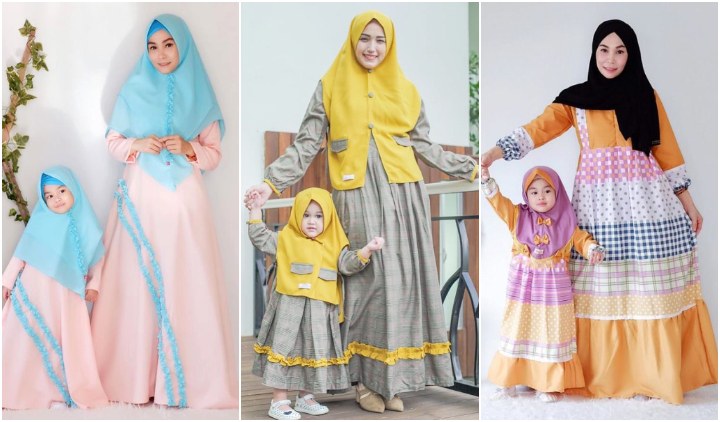 Design Baju Lebaran Anak Perempuan Dddy 11 Ide Kompakan Baju Lebaran Untuk Ibu Dan Anak Yang